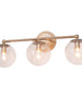 Putalisrea 3-Light Gold Vanity Light