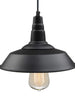 LNC Rustic Brushed Pendant - Black 59.99