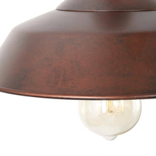 Parpadeo 1-Light 10" Brown Industrial Pendant Light Fixtures