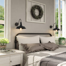 Rongerin 1-Light Industrial Black Barn Wall Sconce Light