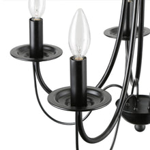 Emily 5-Light Small Black Chandelier