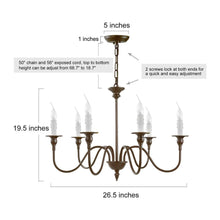 Tillandsia 6-Light Large Brown Chandelier