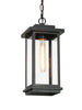 Melanthius 1-Light Mini Black Outdoor Pendant Light