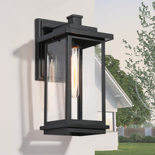 Melanthius 14.8"H 1-Light Black Outdoor Wall Sconce