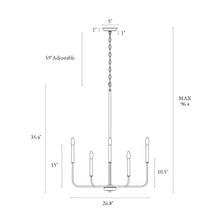 Askrlessi 8-Light Large Brass Chandelier