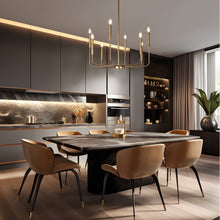 Askrlessi 8-Light Large Brass Chandelier