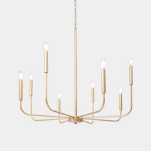 Askrlessi 8-Light 31.5" Gold Chandelier