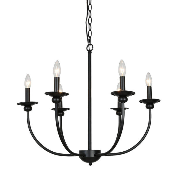 LNC Dockpusarry 6-Light Large Black C...