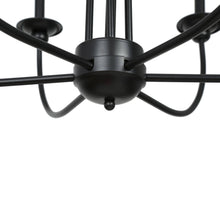 Dockpusarry 6-Light Large Black Chandelier