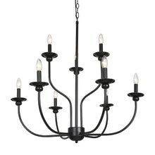 Dockpusarry 6-Light Large Black Chandelier