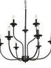 Dockpusarry 6-Light Large Black Chandelier