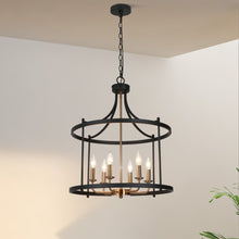Trounifer 6-Light Small Black Chandelier