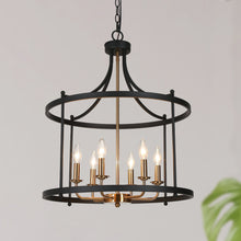 Trounifer 6-Light Small Black  Chandelier