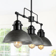 Abspinim 3-Light 36-in Gary Industrial Linear Kitchen Island Light