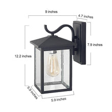 Wisolibur 12.2"H 1-Light Outdoor Wall Lantern