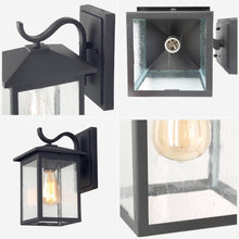 Wisolibur 12.2"H 1-Light Outdoor Wall Lantern