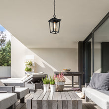 Melanthius 1-Light Mini Black Outdoor Pendant Light