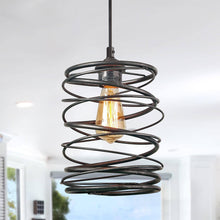 Alpinum 1-Light Mini Black Farmhouse Pendant Light Fixtures