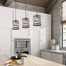 Alpinum 1-Light Mini Black Farmhouse Pendant Light Fixtures