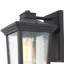 Muscipula 11"H 1-Light Black Outdoor Wall Light