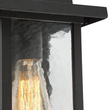 Mekaclasiqi 11"H Frosted Black Square Outdoor Wall Sconce