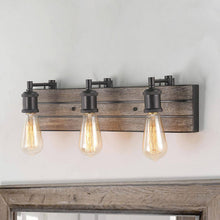 Euphrones 3-Light Wood Vanity Light