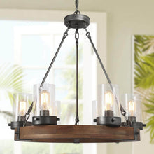 Trogir 6-Light Medium Wood Chandelier