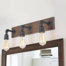 Santinate 3-Light Wood Vanity Light