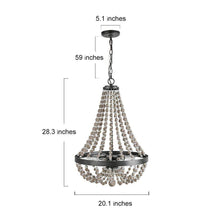 Kaffir 6-Light Small Black Chandelier