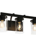 Sturgeon 3-Light Black Vanity Light