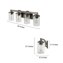 Sturgeon 4-Light Rust Vanity Light