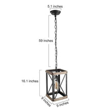 Ceilbanwa 1-Light Mini Black Farmhouse Pendant Light Fixtures