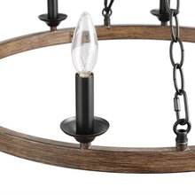 Stebrigic 8-Light Large Wood Chandelier