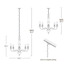 Penetrar 5-Light Medium Wood Chandelier