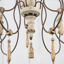 Elizabeth 9-Light Oversized Wood Chandelier