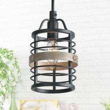 Hypsikalamos 1-Light 5" Gray Farmhouse Spiral Pendant Light Fixtures