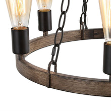 Stebrigic 6-Light Small Brown Chandelier