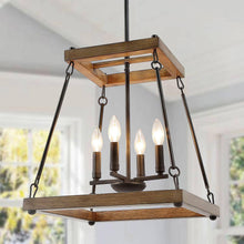 Spinach 4-Light Small Brown Chandelier