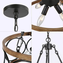 Dolichokratos 4-Light Small Black Chandelier