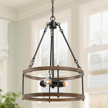 Dolichokratos 3-Light Small Wood Chandelier