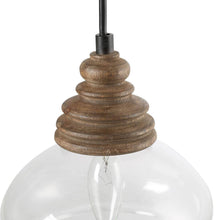 Relampaguear 1-Light Wood Framhouse Schoolhouse Pendant Light Fixtures