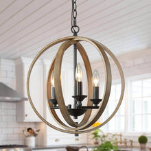 Souhaitina 3-Light Small Black Chandelier