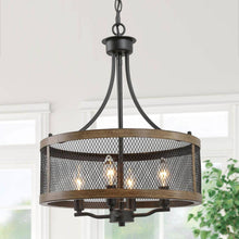 Damsel 4-Light Small Black Chandelier