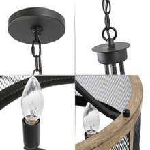 Damsel 4-Light Small Black Chandelier