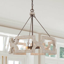 Estournel 3-Light Small Wood Chandelier