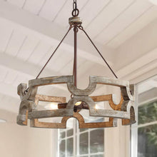 Estournel 3-Light Small Wood  Chandelier