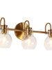 Borislav 3-Light Brass Vanity Light