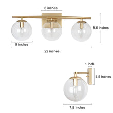 Kisiotlo 3-Light Gold Vanity Light