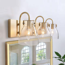 Erythronium 3-Light Gold Vanity Light