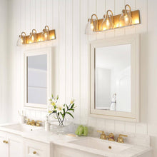 Erythronium 3-Light Gold Vanity Light